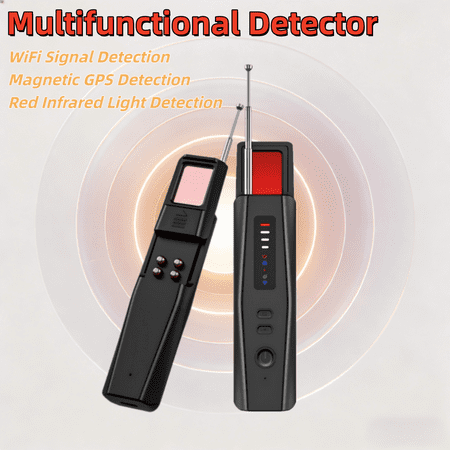 Upgraded Hidden Camera Detector - Anti-Spy Bug Detector & GPS Tracker Scanner, Electronic Sweeper for Hotel Travel Home Office