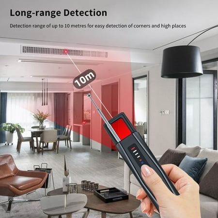 Upgraded Hidden Camera Detector – Portable Anti-Spy Bug & GPS Tracker Scanner, Electronic Sweeper for Travel, Home, Office, Hotel Privacy Protection