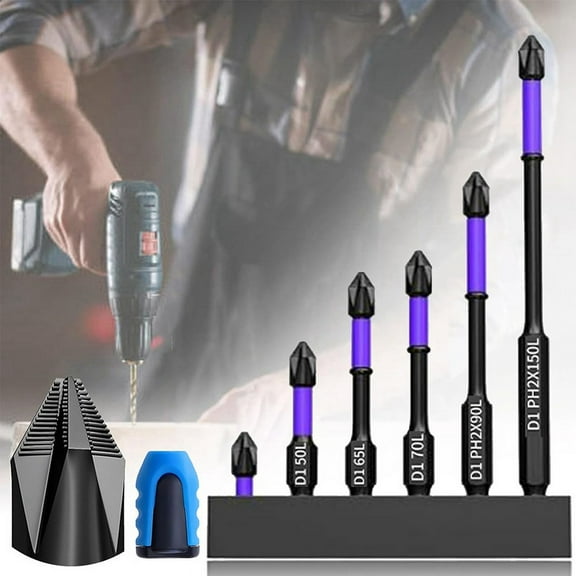 Upgraded High Hardness and Strong Magnetic Bit, Anti-Shock Non-Slip Super Drill Bits, (1 Set)