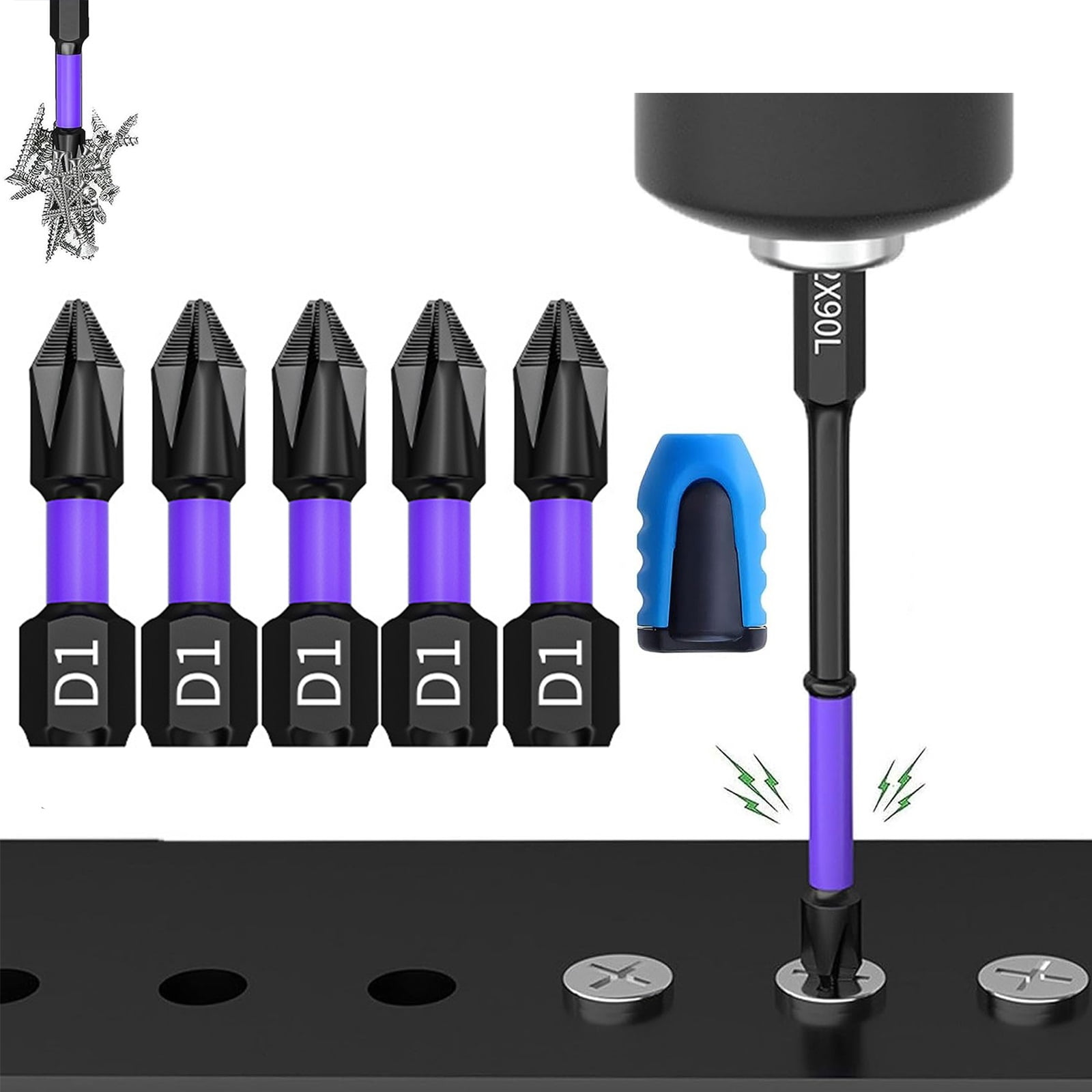 Upgraded High Hardness Strong Magnetic Gold Bit - Durable Screwdriver Bit For Tough Jobs