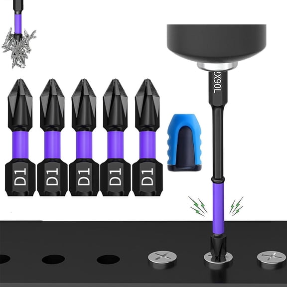 Upgraded High Hardness and Strong Magnetic Bit, D1 Impact Driver Bit Set