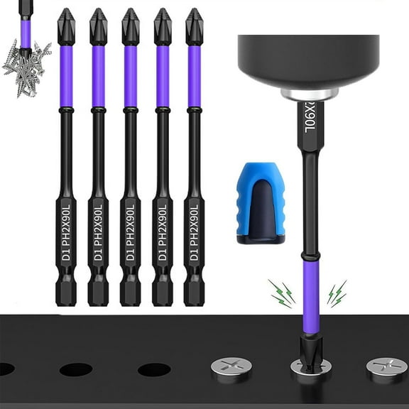 Upgraded High Hardness and Strong Magnetic Bit, D1 Impact Driver Bit Set