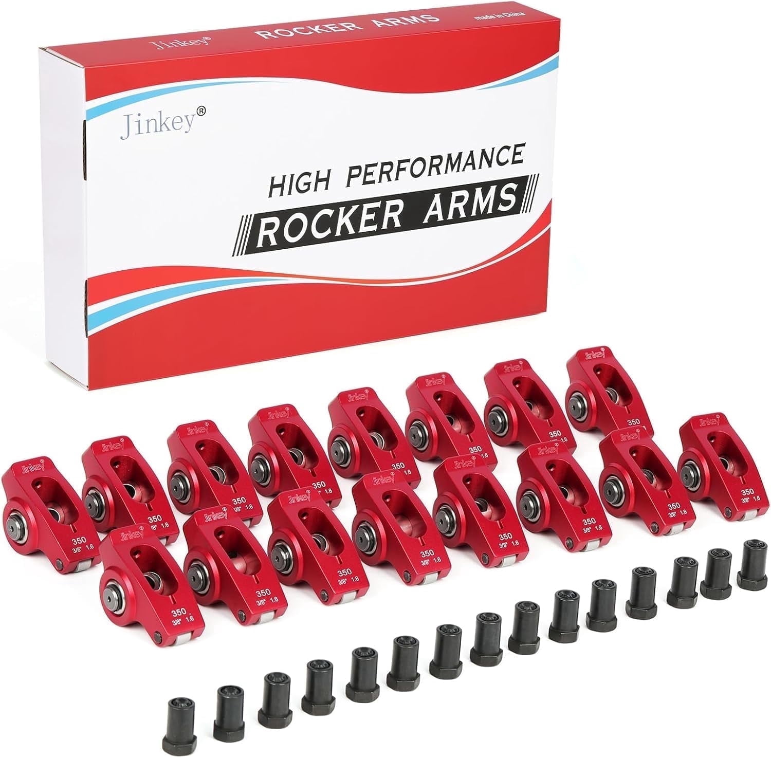 Performance Rocker Arms Jinkey® High Performance 2024-T6 Aluminum Rocker Arms, 1.6 Ratio, 3/8 ...
