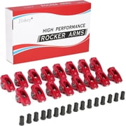 Jinkey  High Performance 2024-T6 Aluminum Rocker Arms, 1.6 Ratio, 7/16 Studs   Fits Chevy SBC 350 V8 Engine Part #11350111
