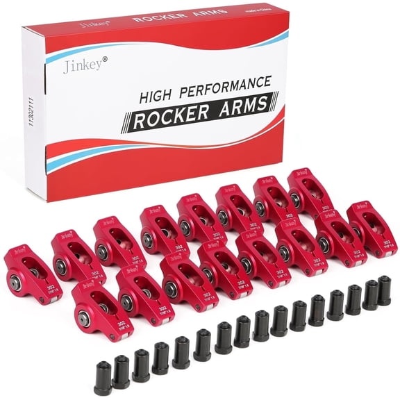Jinkey® High Performance 2024-T6 Aluminum Rocker Arms, 1.6 Ratio, 7/16" Studs – Fits Ford SBF 302 V8 Engine (Part #11302111)