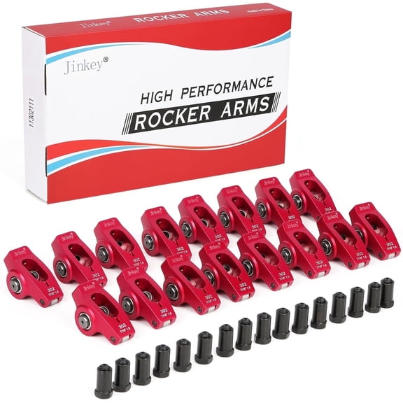 Jinkey® High Performance 2024-T6 Aluminum Rocker Arms, 1.6 Ratio, 7/16" Studs – Fits Ford SBF 302 V8 Engine (Part #11302111)