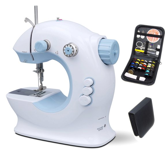 Upgraded Household Portable Mini Sewing Machine for Beginners and Kids Thread with Needle and Thread Set Stitch