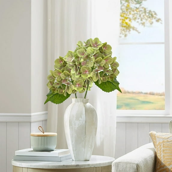 Upgraded Hydrangea Stem Spring Faux Hydrangea – Mint Green Valentine's Day Decorations