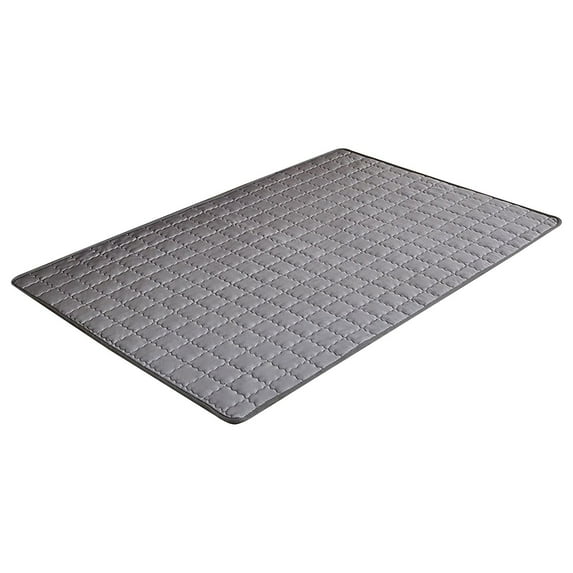 Upgraded Ice Silk Cooling Pad for Pets, Non-Slip Gel Mat Indoor Outdoor Use, No Water No Electricity Dog Cat Bed Mat(Dark Gray,17.7"×23.6")