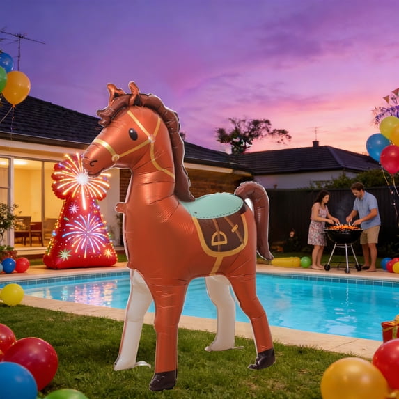Upgraded Inflatable Horse Balloons Decorated Balloons For Party And Festive Event Decorations G