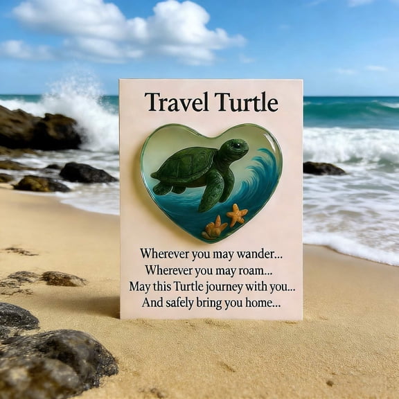Upgraded Inspirational Turtle Pocket Card For Encouragement And Gifting Small Keepsake With Uplifting Message W