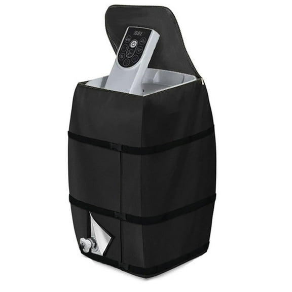 Upgraded Insulated Pump Cover Zippered & Inflatable Thermal Pump Cover Lightweight Bag for Hot Water Heater & Bath Tub