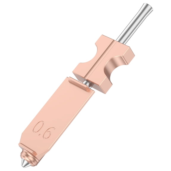 Upgraded Integrated Nozzle Assembly Compatible with Flashforge Adventurer 5X 3D Printer Quick Release Print Head 0.25 0.4 0.6 MM Balanced Speed and Precision