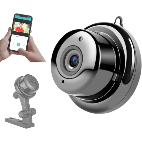Upgraded Invisible No-Plug Camera, Invisible Mini Camera Wireless, HD 1080p, Real-Time Video, Small Hidden Indoor Security Camera for Pet/Baby/Nanny