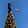 thumbnail image 1 of Upgraded Iron Fisherman Christmas Tree Topper Ornament Holiday Decoration For Indoor Home Winter Family Parties A, 1 of 4