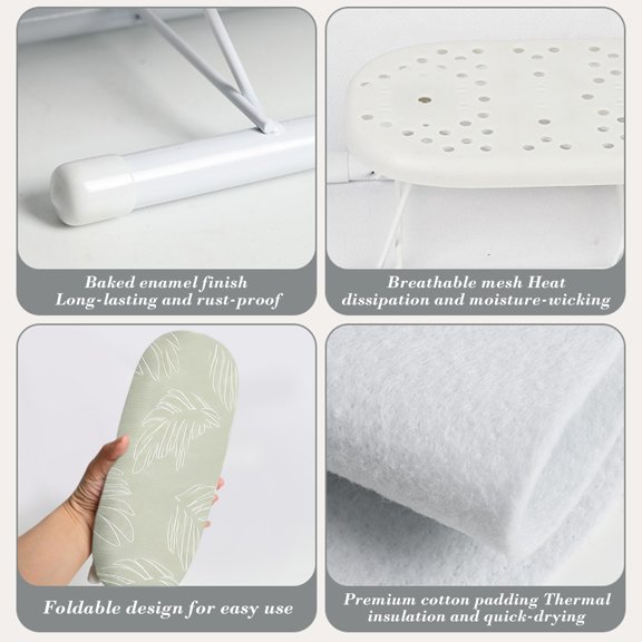 Upgraded Ironing Board Small Ironing Sleeve Ironing Board Household Mobile Ironing Sleeve Accessories Ironing Cuff Neckline Foldable Storage Small Size I