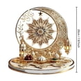 thumbnail image 1 of Upgraded Islamic Elegant Crescent and Lanterns Desktop ornament Decorative Piece for Home Office or Gift Cultural Design With Intricate Details for Display and Reflection P, 1 of 2