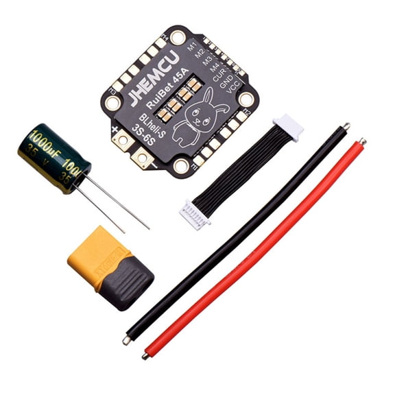 Upgraded JHEMCU RuiBet 45A/55A BLHELI_S Dshot600 3-6S Brushless 4in1 ESC 30X30mm for FPV Freestyle Flight Controller