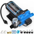 thumbnail image 1 of Kohree 110V AC Water Pressure Pump, 5.5GPM 55PSI Self-Priming RV Water Pump, On Demand RV Fresh 4-Chamber Diaphragm Water Pump, Pressure Switch & Strainer for Home, Garden, Marine, Off-Grid Use, 1 of 9