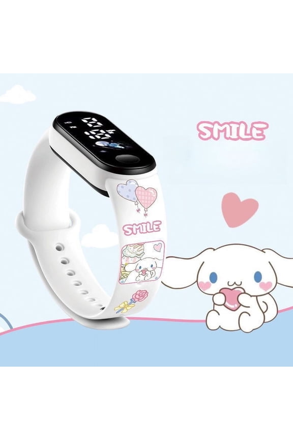 Upgraded Kuromi CNMR Pocha ins Wind Sports waterproof watch glow-in-the-dark bracelet