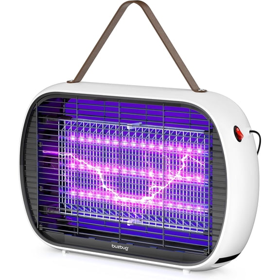 Upgraded LED Bug Zapper Indoor, Bulbs Up to 50,000 Hours, 3 Lamps Sustainable Less Power, 3800V Powerful Electric Mosquito Zapper, Fly Trap Trap, Killer