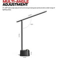 thumbnail image 1 of Upgraded LED Desk Lamp - H01 Pro Sunturalux™ Foldable Desk Light with USB A+C Charging Ports, 3 Color Modes Dimmable Table Lamp for Home Office Reading (Black), 1 of 9