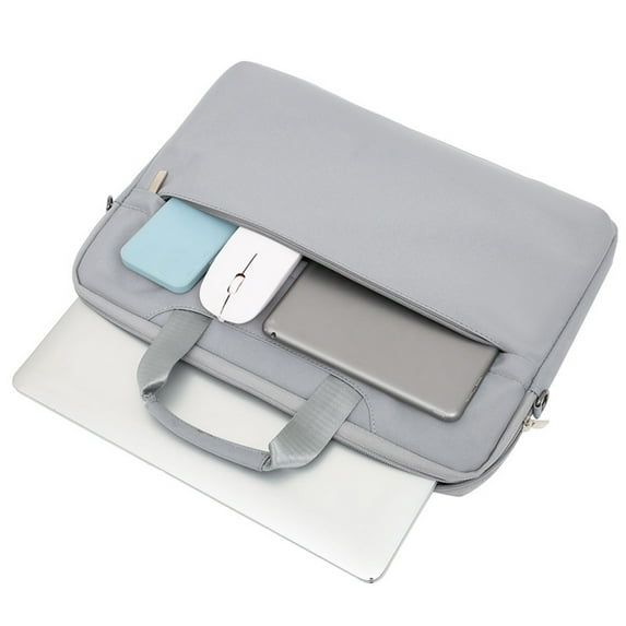 Upgraded Laptop Bag – Laptop Shoulder Crossbody Bag, Gray Home Storage and Organization
