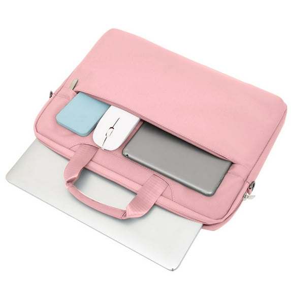 Upgraded Laptop Bag – Laptop Shoulder Crossbody Bag, Pink Home Storage and Organization