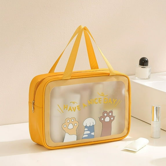 Upgraded Large Capacity Transparent Cosmetic Storage Bag Large Cosmetic Makeup Travel Organizer For Men And Women Cosmetic Storage Bag E