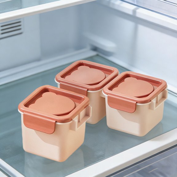 Upgraded Large Ice Cube Mold, Silicone Ice Tray with Lid for Whiskey and Cocktails, Big Ice Block Maker for Freezer Use, Pink