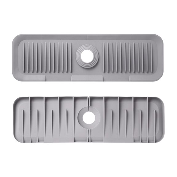 Upgraded Large Silicone Faucet Mat with Fast Drying Technology for Kitchen and Bathroom Sinks with Water Absorption and Protection Features