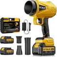 thumbnail image 1 of GEVEELIFE Upgraded Leaf Blower Cordless-800000 RPM Turbo Jet Blower with 2×5.0Ah Batteries & Fast Charger，Handheld Blower for Patio,Leaves, Lawn, Yard, Dust,Snow,Car Cleaning, 1 of 10