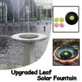 Upgraded Leaf Solar Fountains, Smart Small Solar Powered Water