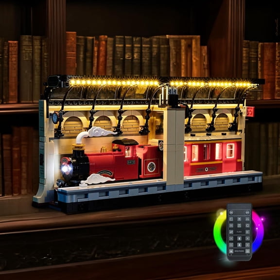 Upgraded Led Light Kit Compatible with Lego Book Nook Hogwarts Express Building Set, Lights Decoration Compatible with Lego 76450 (Model Not Included)