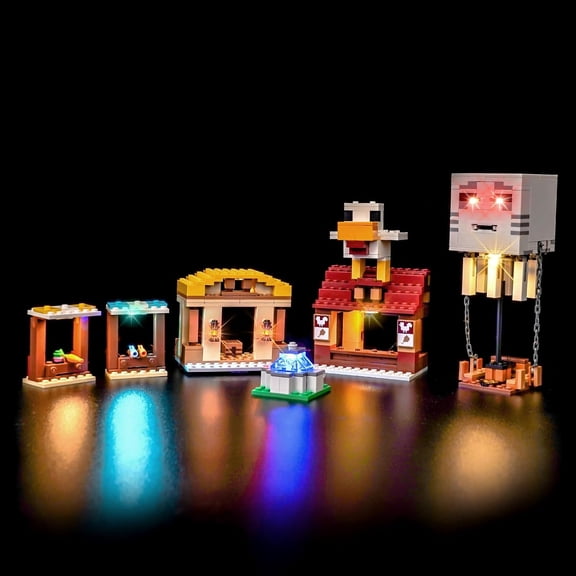 Upgraded Led Light Kit Compatible with Lego The Ghast Balloon Village Attack Building Set, Lights Decoration Compatible with Lego 21273 (Model Not Included)