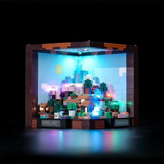 Upgraded Led Light Kit Compatible with Lego Minecraft The Crafting Table Building Set, Lights Decoration Compatible with Lego 21265 (Model Not Included)
