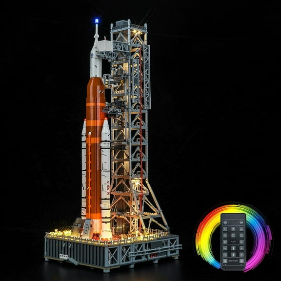 Upgraded Led Light Kit Compatible with Lego NASA Artemis Space Launch System Building Set, Remote Control Version Compatible with Lego 10341 (Model Not Included)