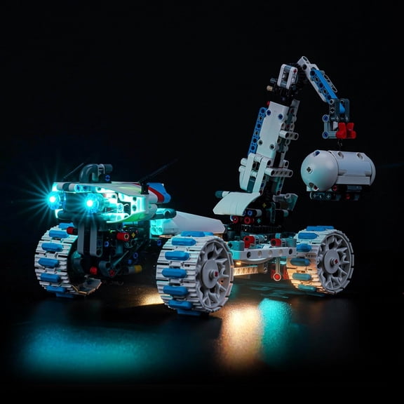 Upgraded Led Light Kit Compatible with Lego Technic Lunar Outpost Moon Rover Space Vehicle Building Set, Lights Decoration Compatible with Lego 42211 (Model Not Included)