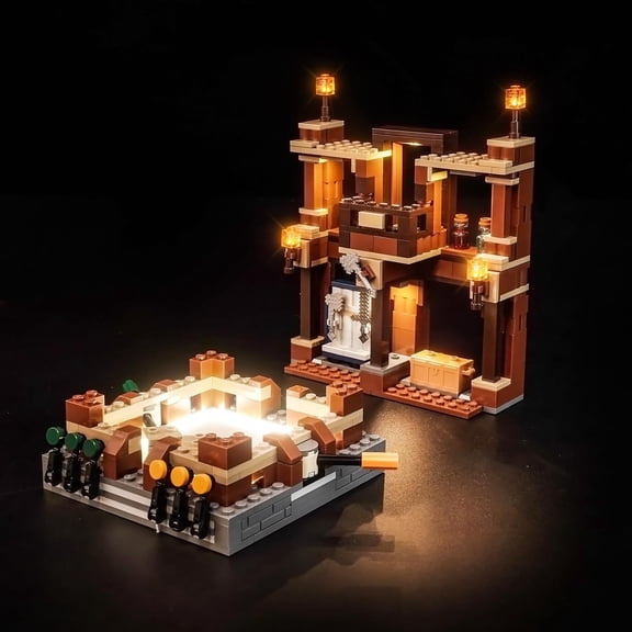 Upgraded Led Light Kit Compatible with Lego Woodland Mansion Fighting Ring Building Set, Lights Decoration Compatible with Lego 21272, Gift Idea for Christmas (Model Not Included)