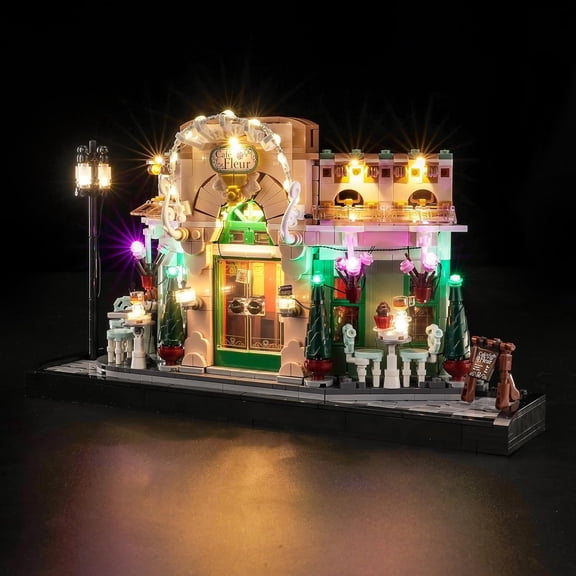 Upgraded Led Light Kit Compatible with Lego French Cafe Building Set, Lights Decoration Compatible with Lego 10362 (Model Not Included)