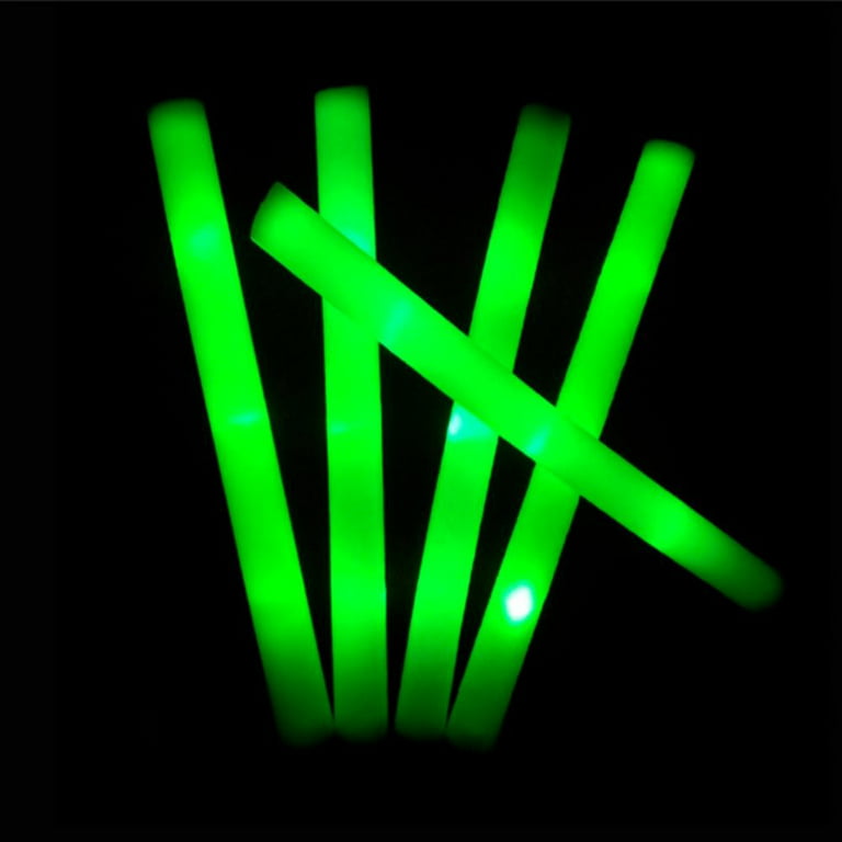 Taotuo Glow Sticks Bluk, 24Pack Light Up Foam Sticks with 3 Modes Flashing  Changing, Glow in The Dark Party Supplies for Wedding Party Birthday Raves
