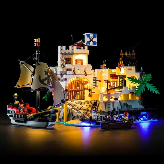 Upgraded Light Kit Compatible with Lego Eldorado Fortress Building Lighting Kit, Lights Decoration Compatible with Lego 10320 (Model Not Included)