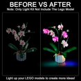 Upgraded Light Kit For Lego Orchid Artificial Plant Building Set