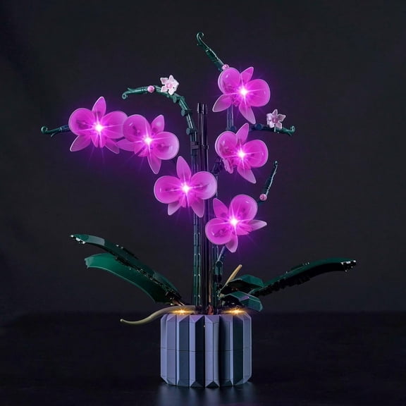 Upgraded Light Kit for Lego Orchid Artificial Plant Building Set, Compatible with Lego 10311 (Model Not Included)