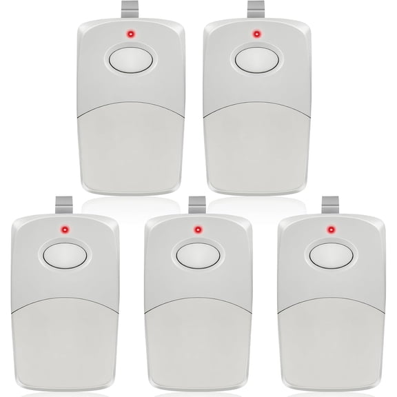 Upgraded for Linear 3089 Multicode Gate Opener Remote, 308911 Remote Control, with 300MHZ 10 Dip Switch Garage Door More Stable & Secure, Small Enough Easy to Carry Program, 5 Pack