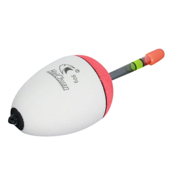 Upgraded Luminous Fishing Float Bobber - EVA Pot-Bellied Float for Sea, Ice & Stream Fishing - 10g to 90g Buoyancy - Includes Float Tube & Slip - Night Fishing Compatible with 5mm Luminous Bars