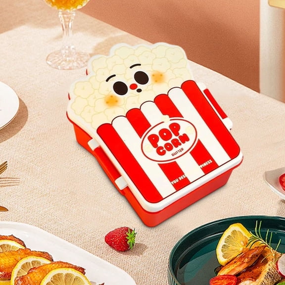 Upgraded Lunch Box Burger And Fries-shaped Food Safety Secure Sealed -proof Office Food Container Freshness Lunch Box T