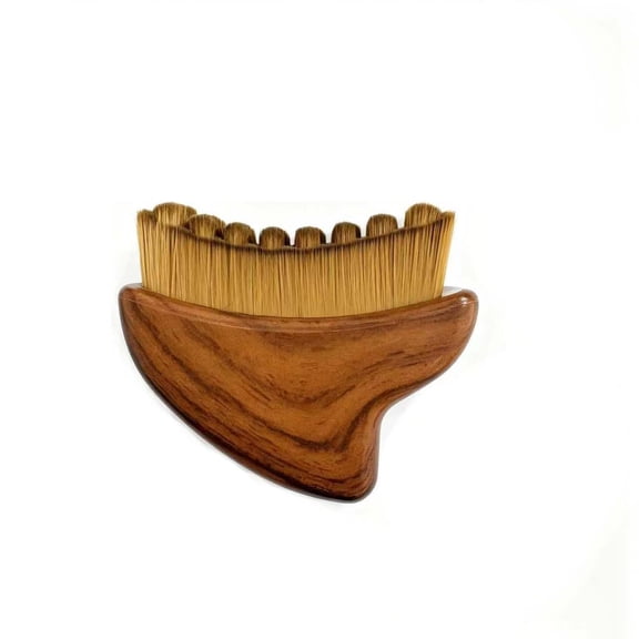 Upgraded Lymphatic Contour Face Brush - Face Massager & Dry Brush for Lymphatic Drainage, Gua Sha Facial Tools, Bristle Guasha Tool for Face, Lymphatic Drainage, De-Puffing, Sculpting & Relaxation