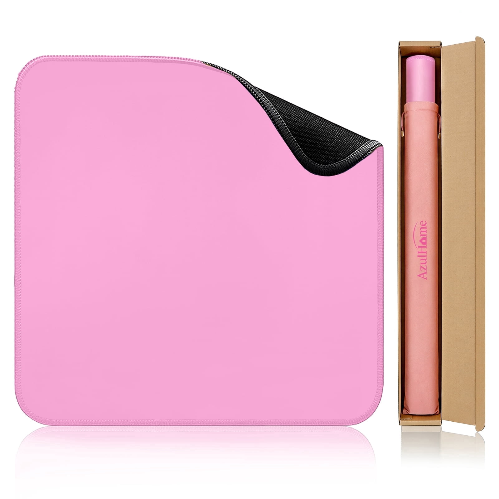 Flawless Stay-Flat Mahjong Mat | Ultra-Smooth Silent Anti-Slip Pad for Cards, Mahjong & Poker with Luxury Bag - Macaron Pink