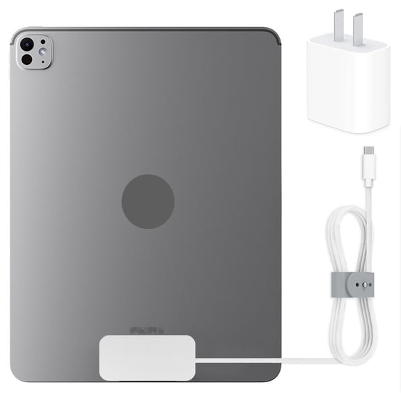 Upgraded Magnetic Charging Kit for for iPad Pro 11" 1st 2nd 3rd 4th Gen, for iPad Air 11" 4th 5th Gen M2 M3 M4, Smart Connector Charger with 6.6ft Cable + Adapter